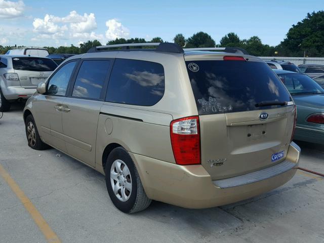 KNDMB233986239696 - 2008 KIA SEDONA EX GOLD photo 3