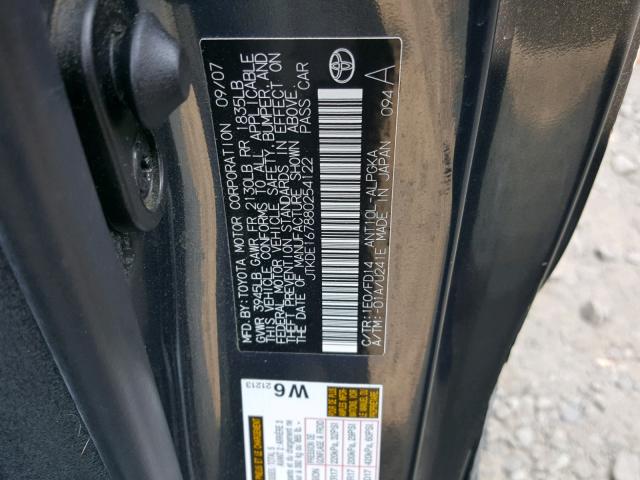 JTKDE167880254122 - 2008 TOYOTA SCION TC 石墨色 照片 10