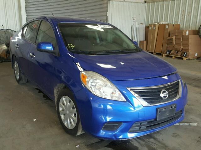 3N1CN7AP4EL816824 - 2014 NISSAN VERSA S BLUE photo 1