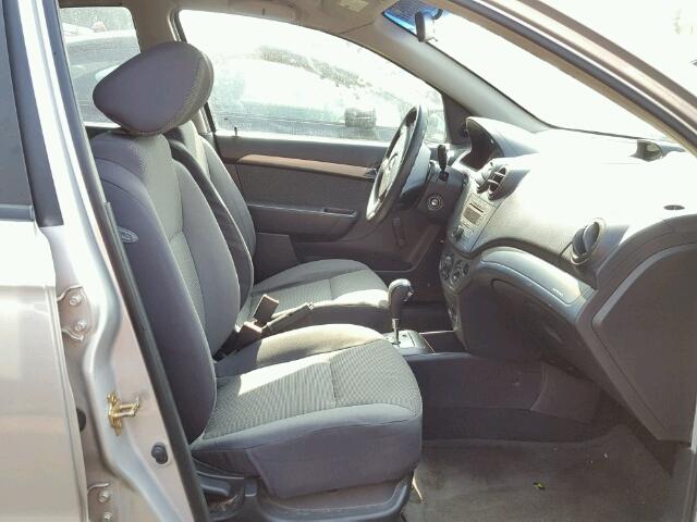 KL1TD566X7B064661 - 2007 CHEVROLET AVEO BASE Күміс фото 5