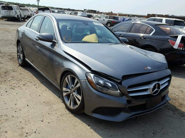 55SWF4HB8HU219659 - 2017 MERCEDES-BENZ C 350E CHARCOAL photo 1