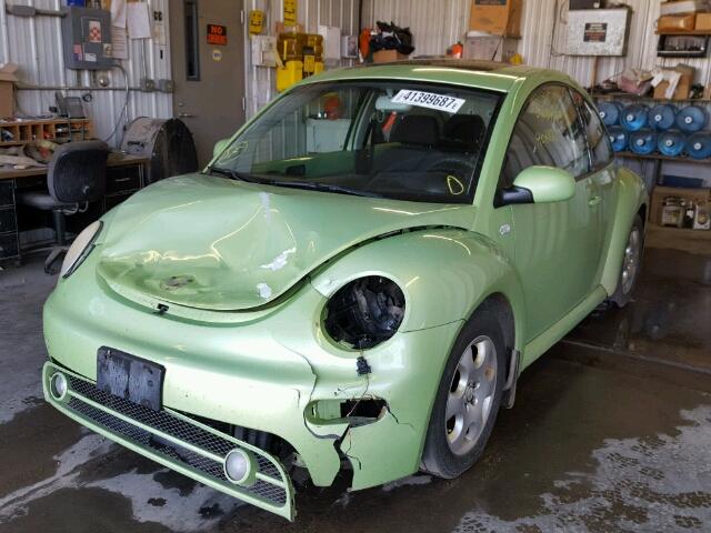 3VWCK21C93M413528 - 2003 VOLKSWAGEN NEW BEETLE GREEN photo 2