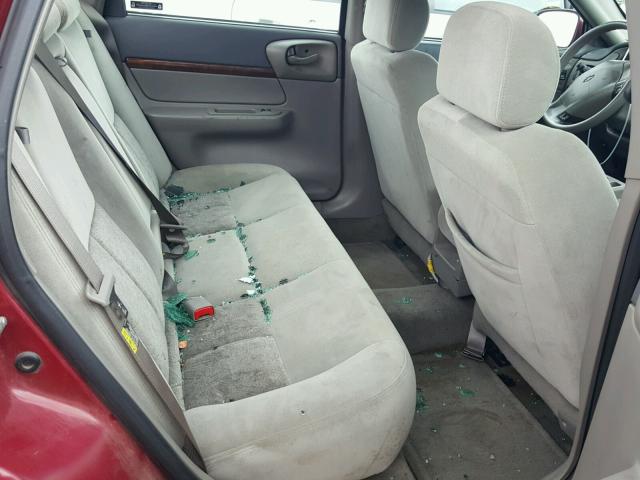 2G1WF52E959343314 - 2005 CHEVROLET IMPALA 勃艮第红 照片 6