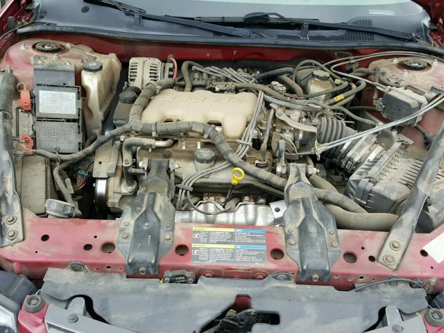 2G1WF52E959343314 - 2005 CHEVROLET IMPALA 勃艮第红 照片 7
