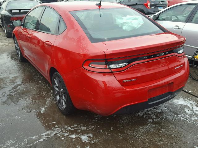 1C3CDFFA2GD820186 - 2016 DODGE DART SXT S RED photo 3