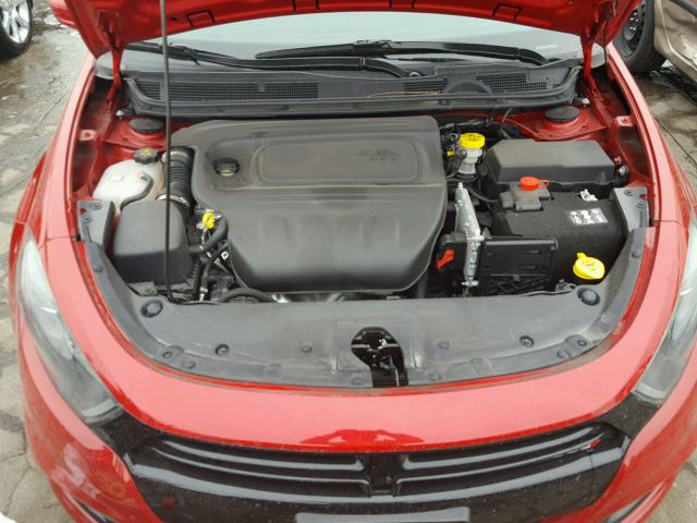 1C3CDFFA2GD820186 - 2016 DODGE DART SXT S RED photo 7