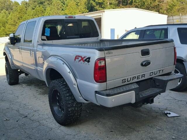 1FT7W2BT7DEA38947 - 2013 FORD F250 SUPER SILVER photo 3