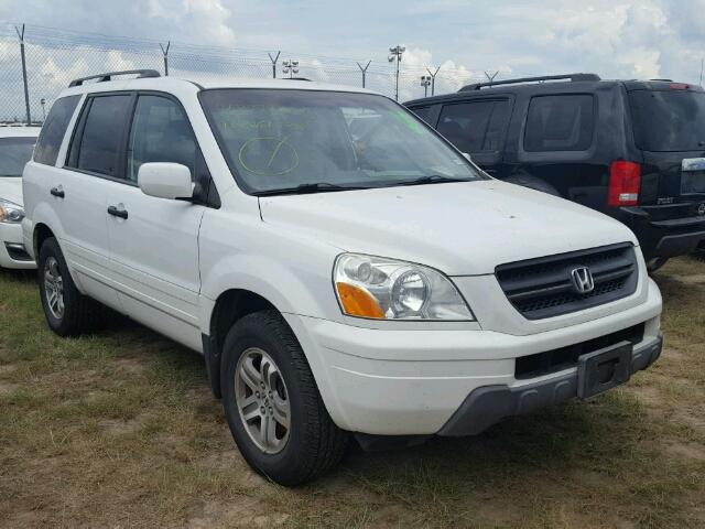 2HKYF185X3H583823 - 2003 HONDA PILOT EXL WHITE photo 1