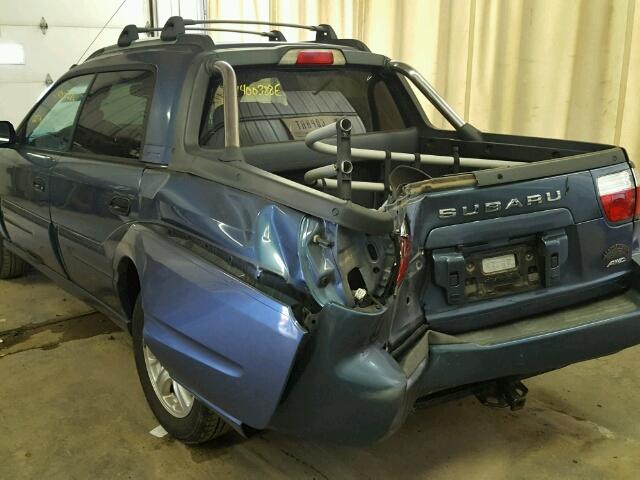 4S4BT62C756100946 - 2005 SUBARU BAJA SPORT BLUE photo 9