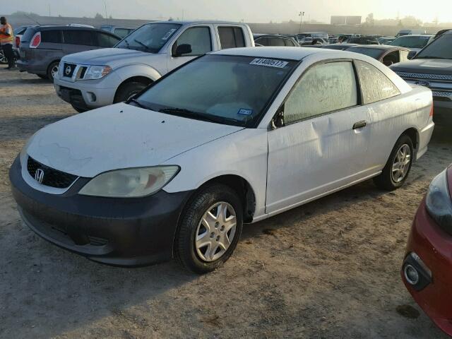 1HGEM22194L082442 - 2004 HONDA CIVIC DX V WHITE photo 2