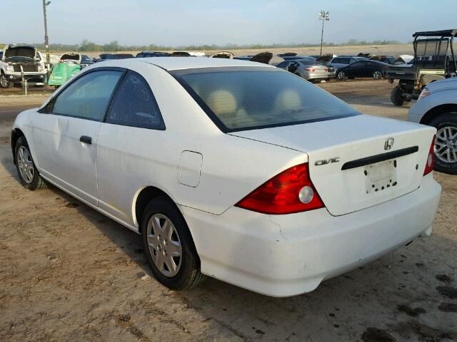 1HGEM22194L082442 - 2004 HONDA CIVIC DX V WHITE photo 3