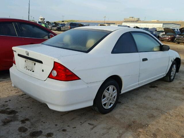 1HGEM22194L082442 - 2004 HONDA CIVIC DX V WHITE photo 4