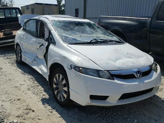 19XFA1F89AE009184 - 2010 HONDA CIVIC WHITE photo 1