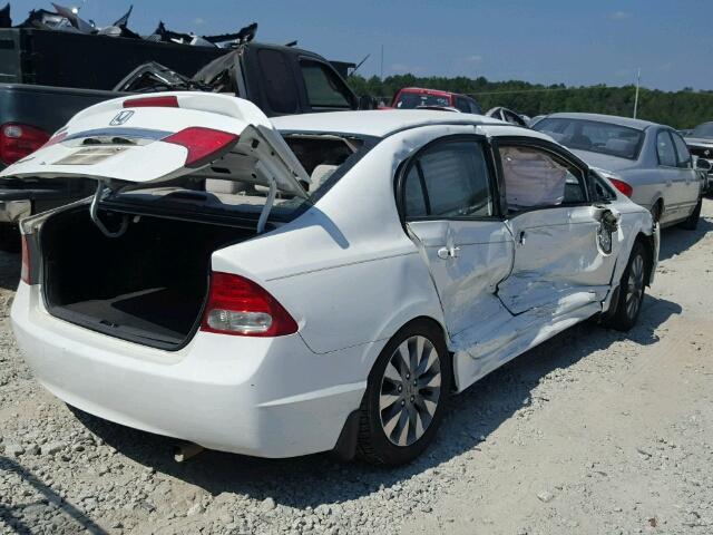 19XFA1F89AE009184 - 2010 HONDA CIVIC WHITE photo 4