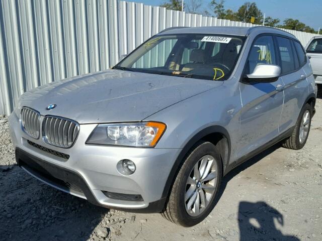 5UXWX9C57E0D35329 - 2014 BMW X3 SILVER photo 2