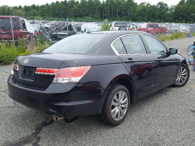 1HGCP2F86CA100718 - 2012 HONDA ACCORD EXL BLACK photo 4