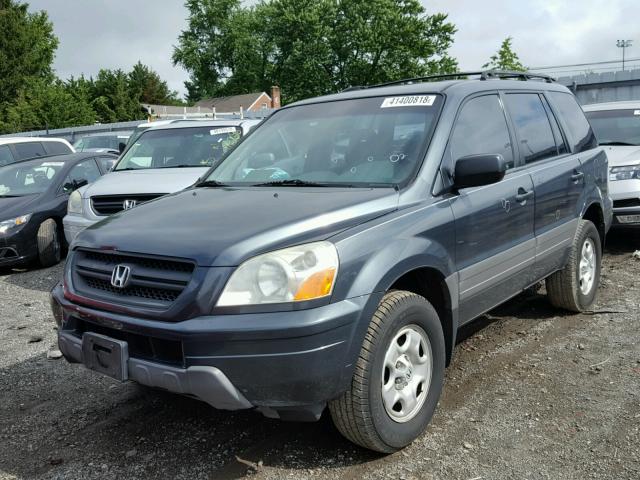 2HKYF18153H555991 - 2003 HONDA PILOT LX GRAY photo 2