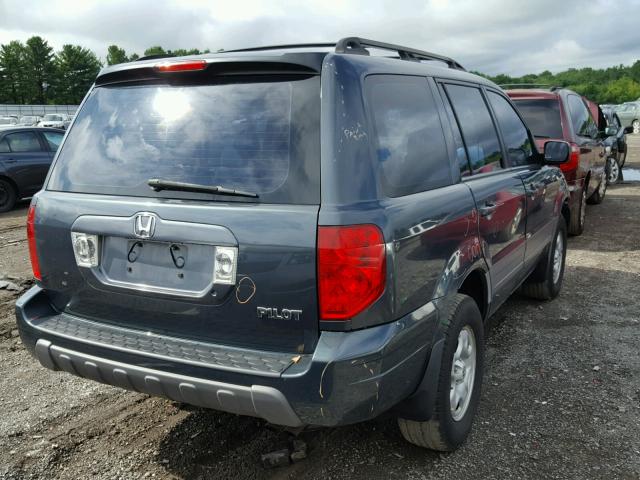 2HKYF18153H555991 - 2003 HONDA PILOT LX GRAY photo 4