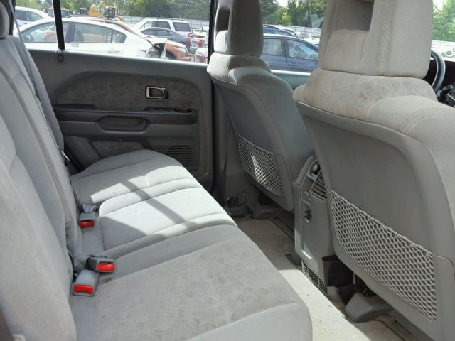 2HKYF18153H555991 - 2003 HONDA PILOT LX GRAY photo 6