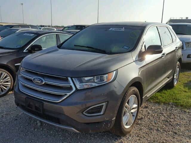 2FMPK3J99GBC53510 - 2016 FORD EDGE SEL GRAY photo 2