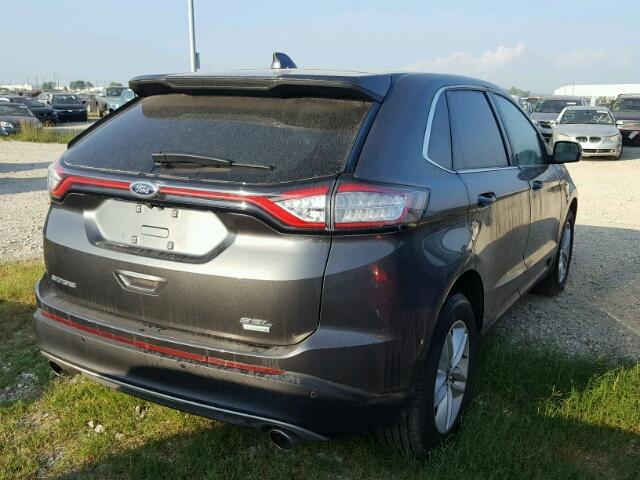 2FMPK3J99GBC53510 - 2016 FORD EDGE SEL GRAY photo 4