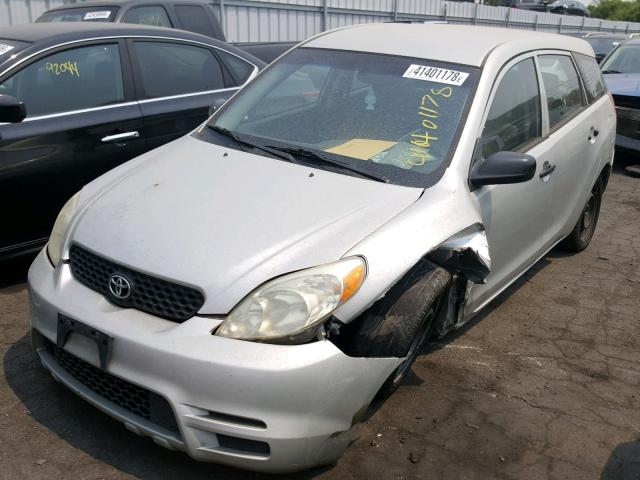 2T1KR32E13C068181 - 2003 TOYOTA MATRIX SILVER photo 2