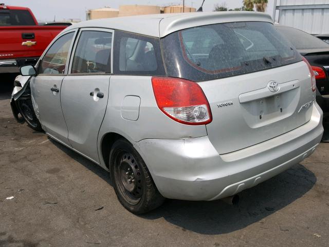 2T1KR32E13C068181 - 2003 TOYOTA MATRIX SILVER photo 3