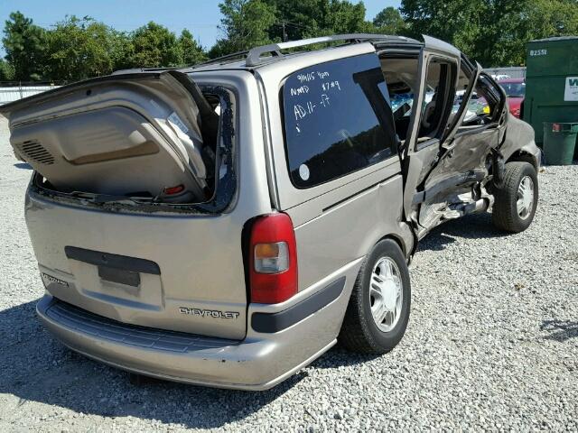 1GNDX03E0YD167085 - 2000 CHEVROLET VENTURE TAN photo 4