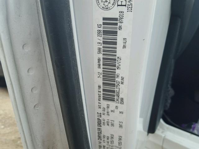 1C4AJWBG6CL275437 - 2012 JEEP WRANGLER S WHITE photo 10