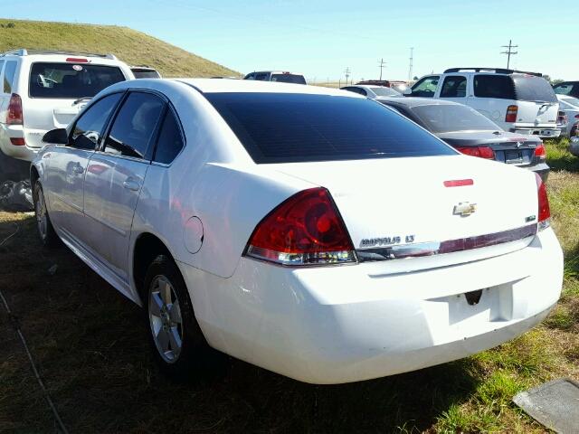 2G1WG5EK3B1140119 - 2011 CHEVROLET IMPALA WHITE photo 3