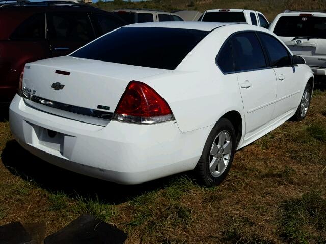 2G1WG5EK3B1140119 - 2011 CHEVROLET IMPALA WHITE photo 4