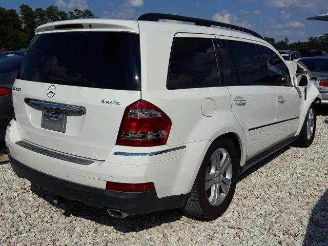 4JGBF71E29A509858 - 2009 MERCEDES-BENZ GL WHITE photo 4