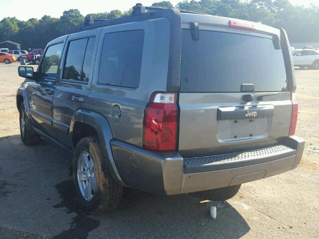 1J8HH48K67C666743 - 2007 JEEP COMMANDER GRAY photo 3