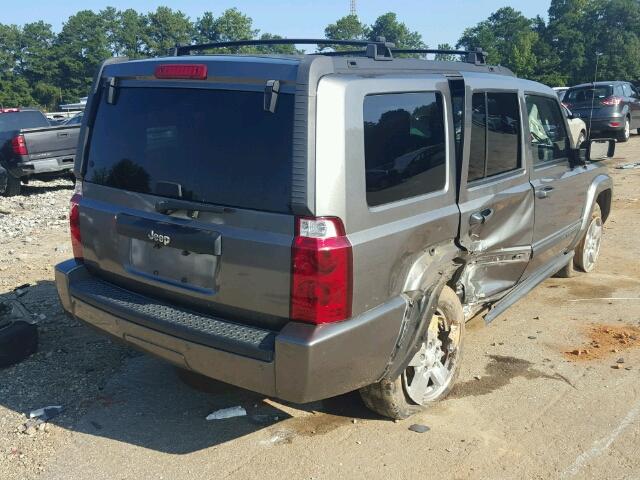 1J8HH48K67C666743 - 2007 JEEP COMMANDER GRAY photo 4