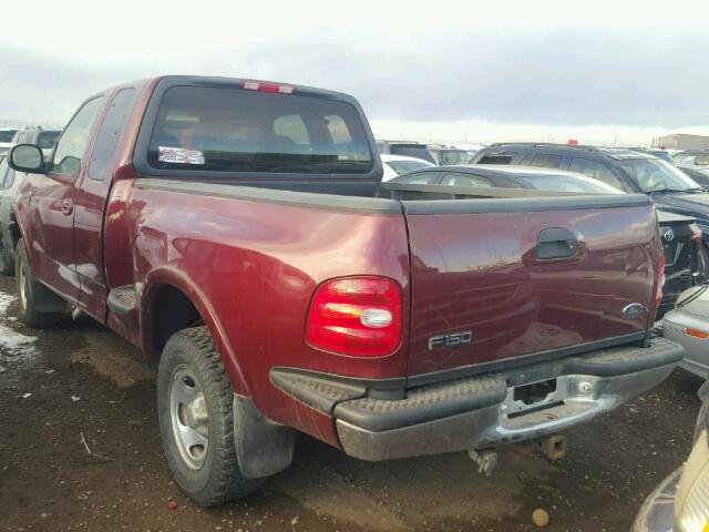 1FTRX08L4XKB55392 - 1999 FORD F150 MAROON photo 3