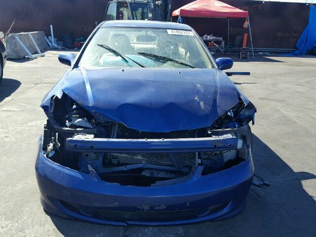 1HGEM22904L043891 - 2004 HONDA CIVIC BLUE photo 9