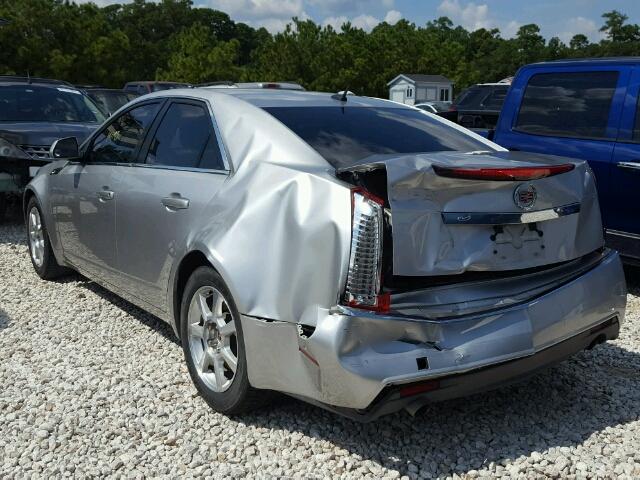 1G6DF577180152416 - 2008 CADILLAC CTS SILVER photo 3