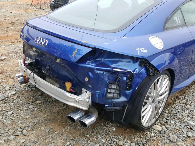 TRUC1AFV1G1028225 - 2016 AUDI TTS BLUE photo 9