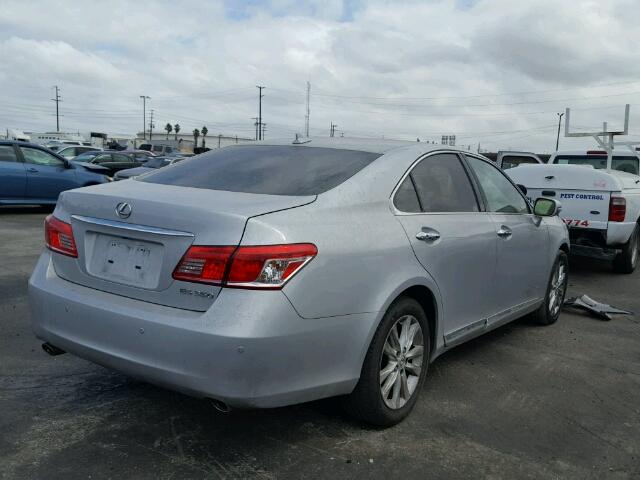 JTHBK1EGXB2439386 - 2011 LEXUS ES 350 SILVER photo 4