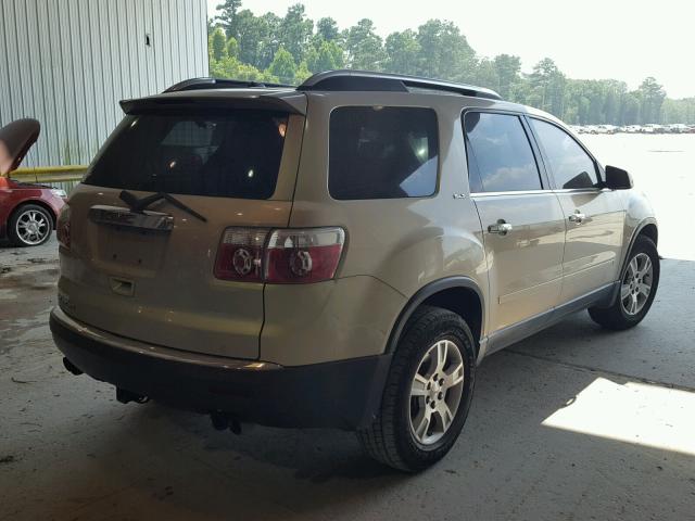 1GKER23D89J178790 - 2009 GMC ACADIA SLT ოქროსფერი ფოტო 4