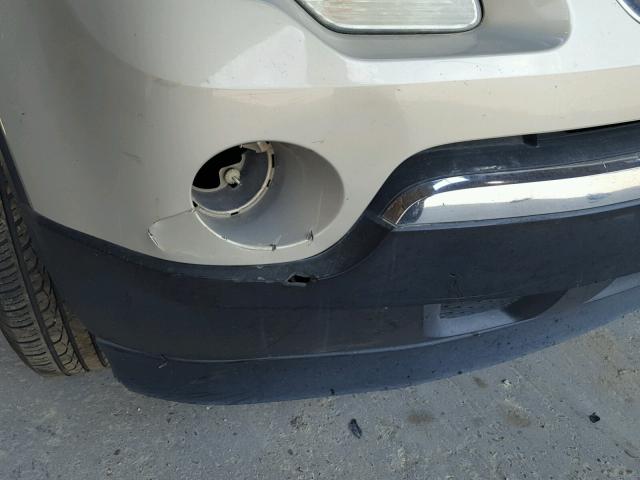 1GKER23D89J178790 - 2009 GMC ACADIA SLT ოქროსფერი ფოტო 9