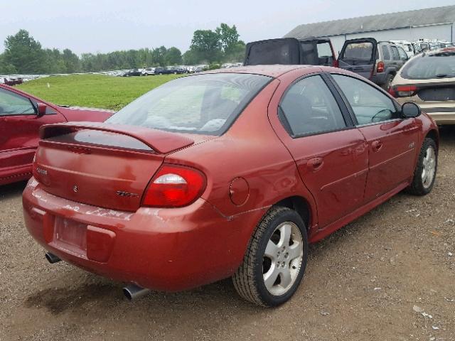 1B3ES76F73D123104 - 2003 DODGE NEON R/T ORANGE photo 4