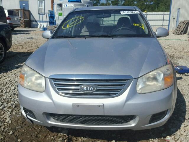 KNAFE121985501441 - 2008 KIA SPECTRA SILVER photo 9