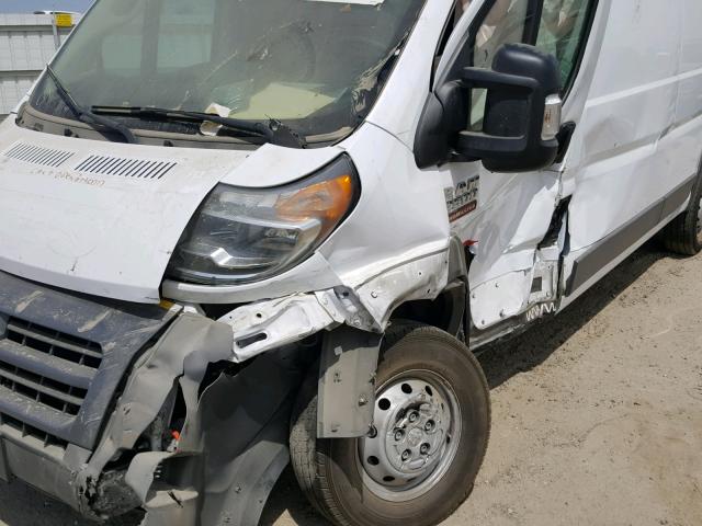 3C6TRVDG2HE543271 - 2017 RAM PROMASTER WHITE photo 10