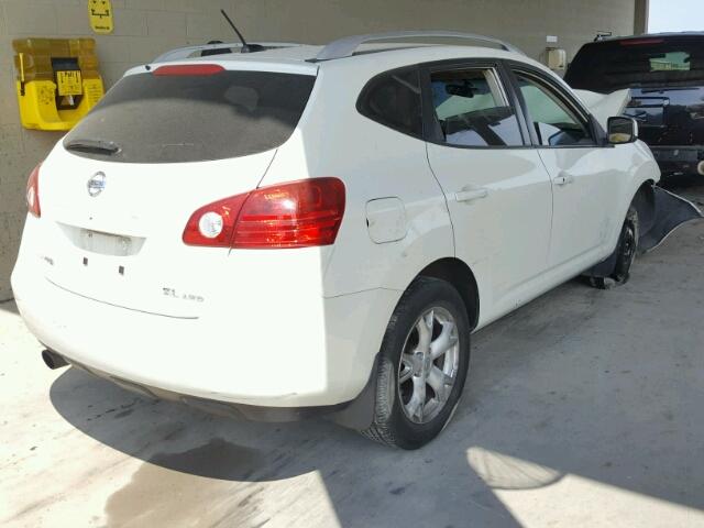 JN8AS58V29W449965 - 2009 NISSAN ROGUE S WHITE photo 4