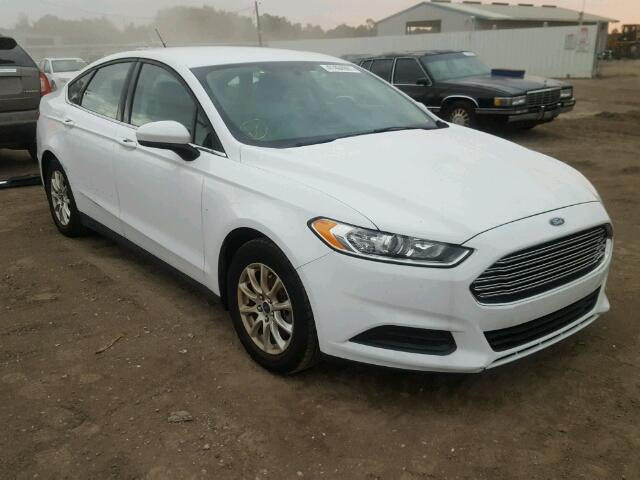 1FA6P0G75G5100655 - 2016 FORD FUSION S WHITE photo 1