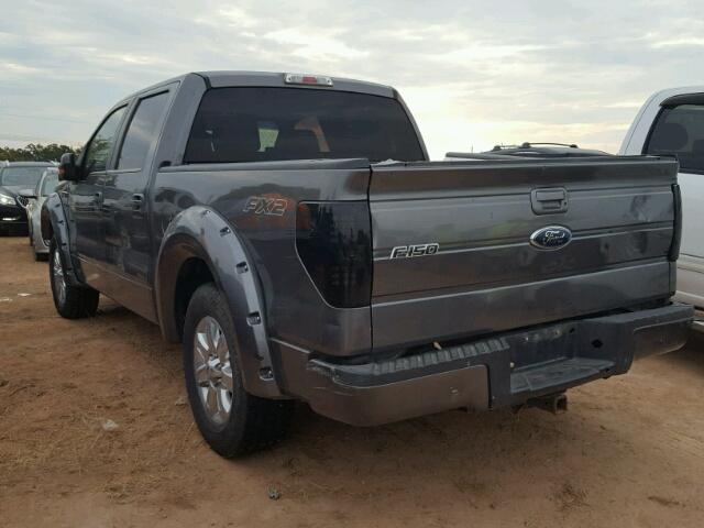 1FTEW1C85AKE27935 - 2010 FORD F150 SUPER GRAY photo 3