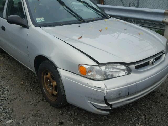 2T1BR12E2YC357601 - 2000 TOYOTA COROLLA VE SILVER photo 9