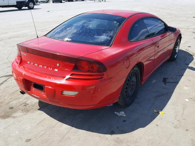 4B3AG52H82E078838 - 2002 DODGE STRATUS R/ RED photo 4