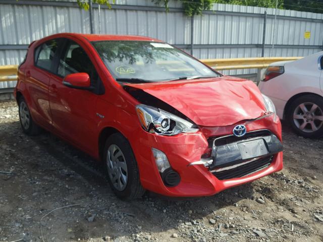 JTDKDTB36F1576328 - 2015 TOYOTA PRIUS C RED photo 1